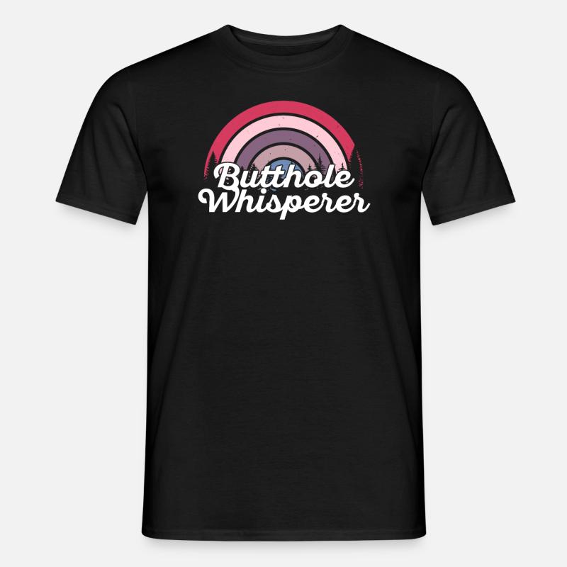 Arschloch-Flüsterer - Männer T-Shirt - Schwarz