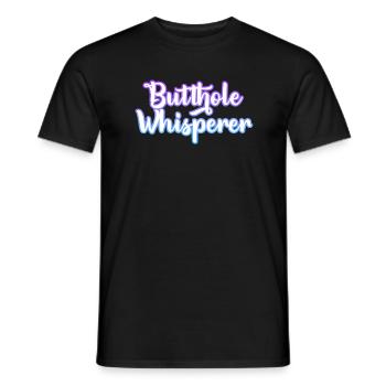 Butthole Whisperer - Men's T-Shirt - black - Front - AI Model Male 178 light (178cm)
