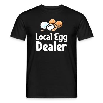 Lokaler Eierhändler Hühnerbesitzer Züchter - Männer T-Shirt - Schwarz - Vorne - AI Model Male 178 light (178cm)