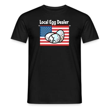 Lokaler Eierhändler Hühnerbesitzer Züchter - Männer T-Shirt - Schwarz - Vorne - AI Model Male 178 light (178cm)