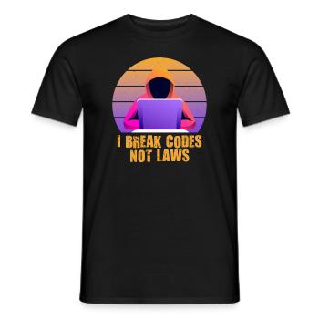 Cybersicherheitsexpertise von ethischen Hackern - Männer T-Shirt - Schwarz - Vorne - AI Model Male 178 light (178cm)