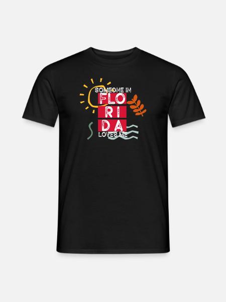 Quelqu’un en Floride m’aime - T-shirt homme - noir