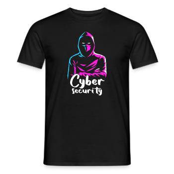 Cybersicherheitsexpertise von ethischen Hackern - Männer T-Shirt - Schwarz - Vorne - AI Model Male 178 light (178cm)