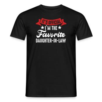 I'm The Favorite Daughter-In-Law - Men's T-Shirt - black - Front - AI Model Male 178 light (178cm)