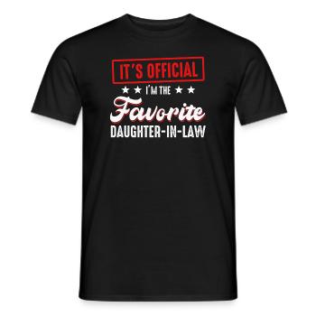 I'm The Favorite Daughter-In-Law - Men's T-Shirt - black - Front - AI Model Male 178 light (178cm)