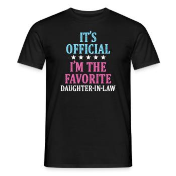 I'm The Favorite Daughter-In-Law - Men's T-Shirt - black - Front - AI Model Male 178 light (178cm)