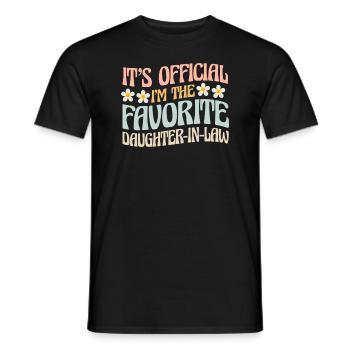I'm The Favorite Daughter-In-Law - Men's T-Shirt - black - Front - AI Model Male 178 light (178cm)