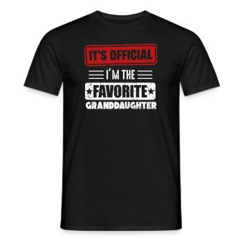 Je suis la petite-fille préférée - T-shirt homme - noir - Devant - AI Model Male 178 light (178cm)