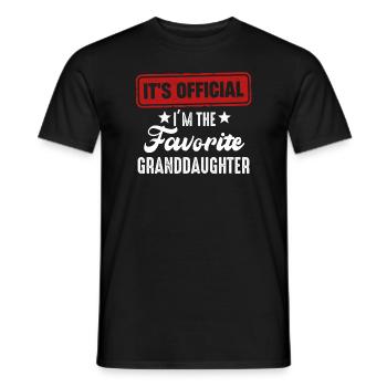 Je suis la petite-fille préférée - T-shirt homme - noir - Devant - AI Model Male 178 light (178cm)