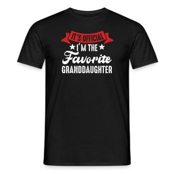 Je suis la petite-fille préférée - T-shirt homme - noir - Devant - AI Model Male 178 light (178cm)