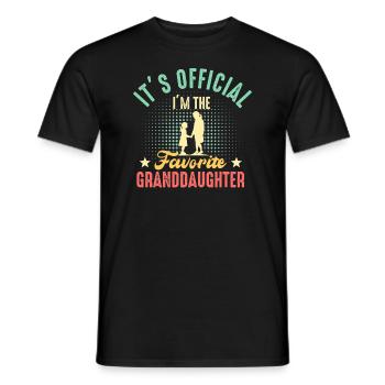 Je suis la petite-fille préférée - T-shirt homme - noir - Devant - AI Model Male 178 light (178cm)