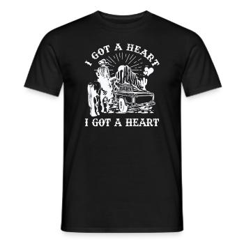 J’ai un cœur comme un camion - T-shirt homme - noir - Devant - AI Model Male 178 light (178cm)