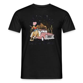 I Got A Heart Like A Truck - Men's T-Shirt - black - Front - AI Model Male 178 light (178cm)