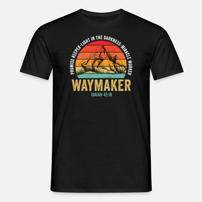 Wegweiser, Versprechenshüter, Wundertäter - Männer T-Shirt - Schwarz