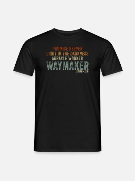 Wegweiser, Versprechenshüter, Wundertäter - Männer T-Shirt - Schwarz