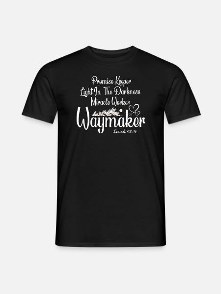 Wegweiser, Versprechenshüter, Wundertäter - Männer T-Shirt - Schwarz
