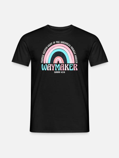 Wegweiser, Versprechenshüter, Wundertäter - Männer T-Shirt - Schwarz