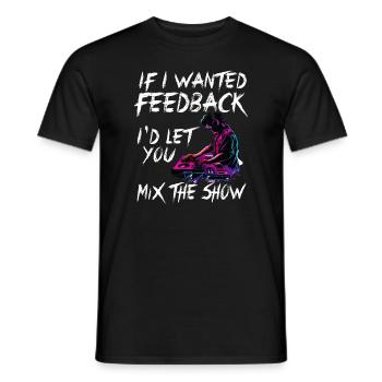 Si je voulais un ingénieur du son en retour - T-shirt homme - noir - Devant - AI Model Male 178 light (178cm)