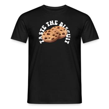 Schmecke den Keks Schmecke die Güte - Männer T-Shirt - Schwarz - Vorne - AI Model Male 178 light (178cm)
