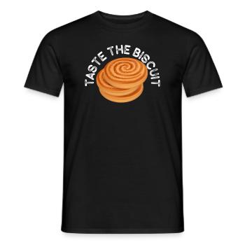 Taste The Biscuit Taste The Goodness - Men's T-Shirt - black - Front - AI Model Male 178 light (178cm)