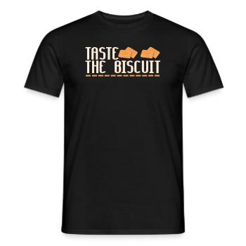 Taste The Biscuit Taste The Goodness - Men's T-Shirt - black - Front - AI Model Male 178 light (178cm)