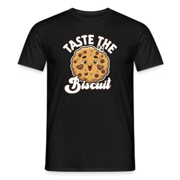 Taste The Biscuit Taste The Goodness - Men's T-Shirt - black - Front - AI Model Male 178 light (178cm)