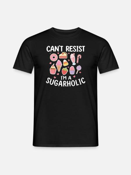 Sugarholic Sweets Sugar Candy Enthusiast - Men's T-Shirt - black