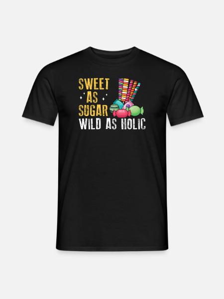 Sugarholic Sweets Sugar Candy Enthusiast - Men's T-Shirt - black
