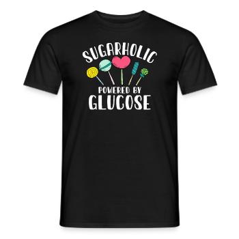 Sugarholic Sweets Sugar Candy Enthusiast - Men's T-Shirt - black - Front - AI Model Male 178 light (178cm)