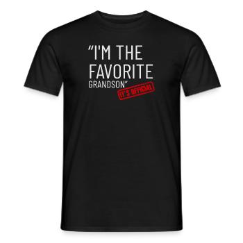 C'est officiel, je suis le petit-fils préféré - T-shirt homme - noir - Devant - AI Model Male 178 light (178cm)
