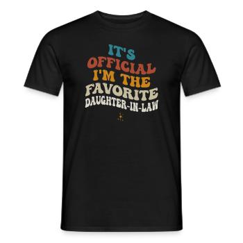 I'm The Favorite Daughter-In-Law - Men's T-Shirt - black - Front - AI Model Male 178 light (178cm)