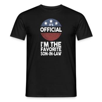 C’est le gendre préféré officiel - T-shirt homme - noir - Devant - AI Model Male 178 light (178cm)