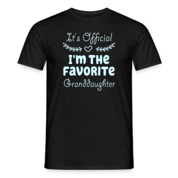 Je suis la petite-fille préférée - T-shirt homme - noir - Devant - AI Model Male 178 light (178cm)