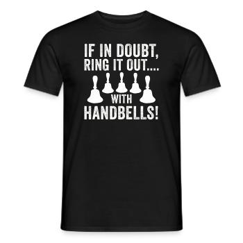 Chorale Instrument de musique Cloche à main Chorale - T-shirt homme - noir - Devant - AI Model Male 178 light (178cm)