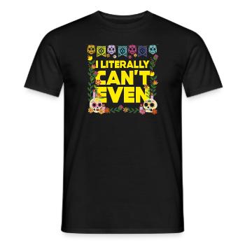 Je ne m’en soucie même pas - T-shirt homme - noir - Devant - AI Model Male 178 light (178cm)