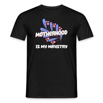 Mutterschaft ist mein Dienst - Männer T-Shirt - Schwarz - Vorne - AI Model Male 178 light (178cm)