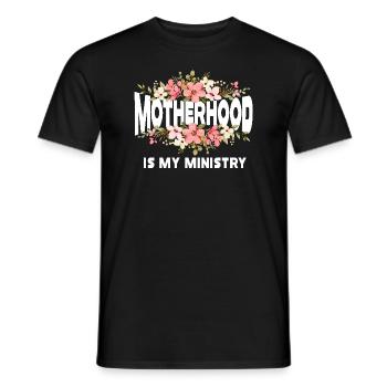 Mutterschaft ist mein Dienst - Männer T-Shirt - Schwarz - Vorne - AI Model Male 178 light (178cm)