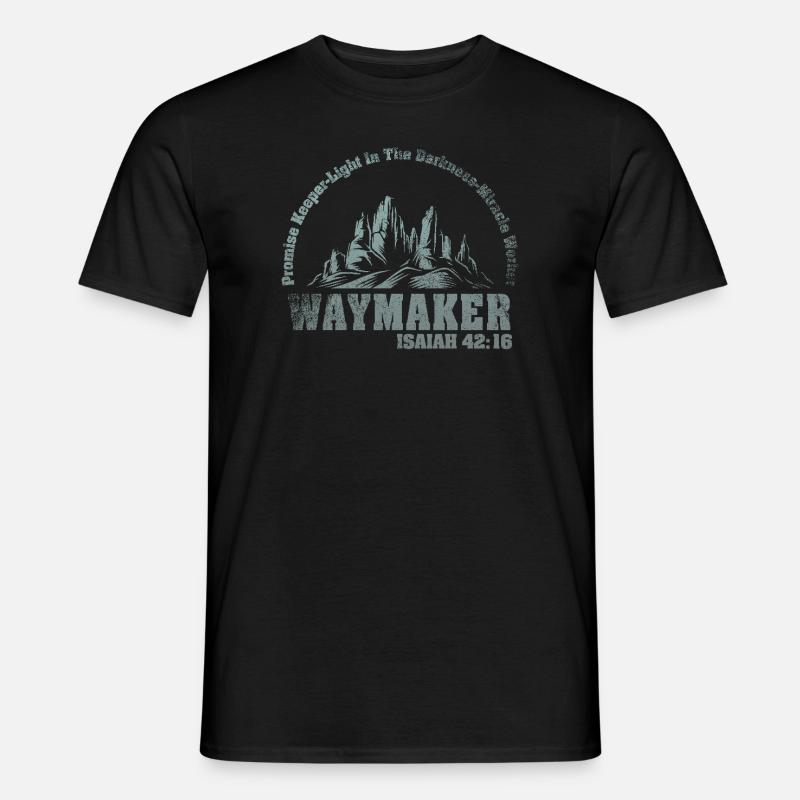 Wegweiser, Versprechenshüter, Wundertäter - Männer T-Shirt - Schwarz