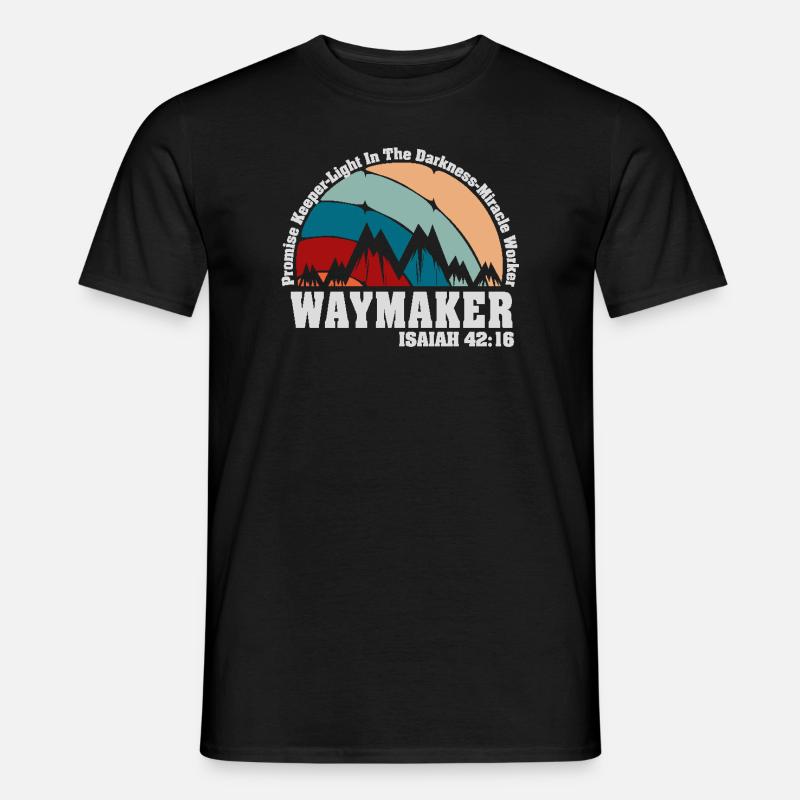 Wegweiser, Versprechenshüter, Wundertäter - Männer T-Shirt - Schwarz