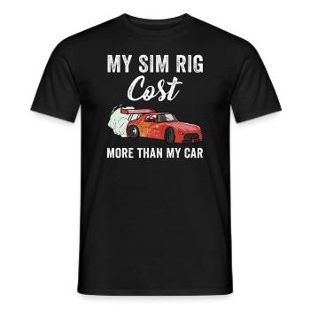Simracer Esports Enthusiast Sim Racing - Männer T-Shirt - Schwarz - Vorne - AI Model Male 178 light (178cm)