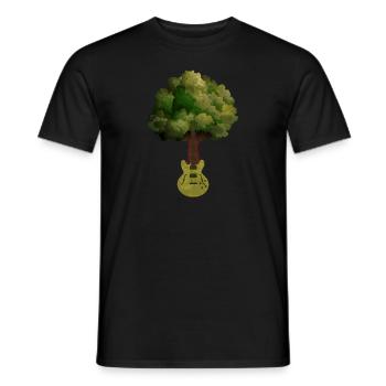 Yggdrasil Nature Musicien Arbre De Vie - T-shirt homme - noir - Devant - AI Model Male 178 light (178cm)