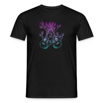 Yggdrasil Nature Musicien Arbre De Vie - T-shirt homme - noir - Devant - AI Model Male 178 light (178cm)