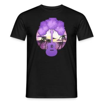 Yggdrasil Nature Musician Tree Of Life - Men's T-Shirt - black - Front - AI Model Male 178 light (178cm)