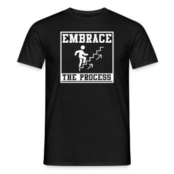 Le Kaizen japonais adopte le processus - T-shirt homme - noir - Devant - AI Model Male 178 light (178cm)