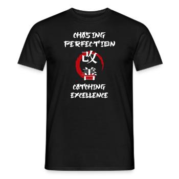 Kaizen-Mindset auf der Jagd nach Perfektion - Männer T-Shirt - Schwarz - Vorne - AI Model Male 178 light (178cm)