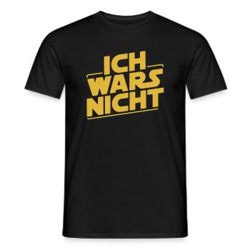 Ich Wars Nicht - Men's T-Shirt - black - Front - AI Model Male 178 light (178cm)