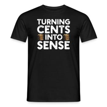 Numismatics Coin Collector Passion - Men's T-Shirt - black - Front - AI Model Male 178 light (178cm)