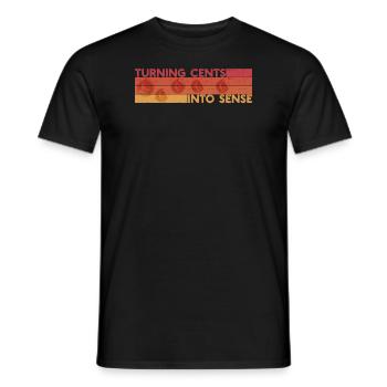 Numismatik Münzsammler Leidenschaft - Männer T-Shirt - Schwarz - Vorne - AI Model Male 178 light (178cm)