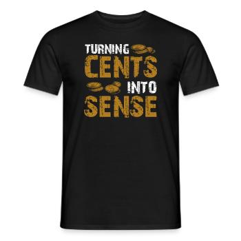 Numismatik Münzsammler Leidenschaft - Männer T-Shirt - Schwarz - Vorne - AI Model Male 178 light (178cm)