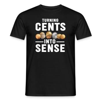 Numismatik Münzsammler Leidenschaft - Männer T-Shirt - Schwarz - Vorne - AI Model Male 178 light (178cm)